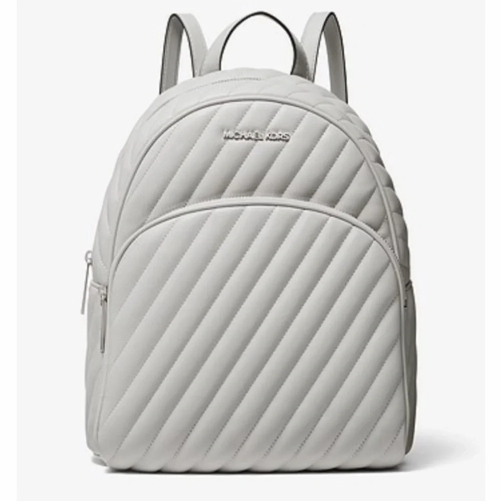 Michael Kors Abbey Medium Backpack Aluminum